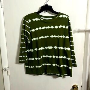 Kim Rogers perfectly soft collection, blouse, olive straps